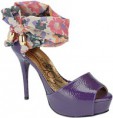 Sandália Crepe Floral